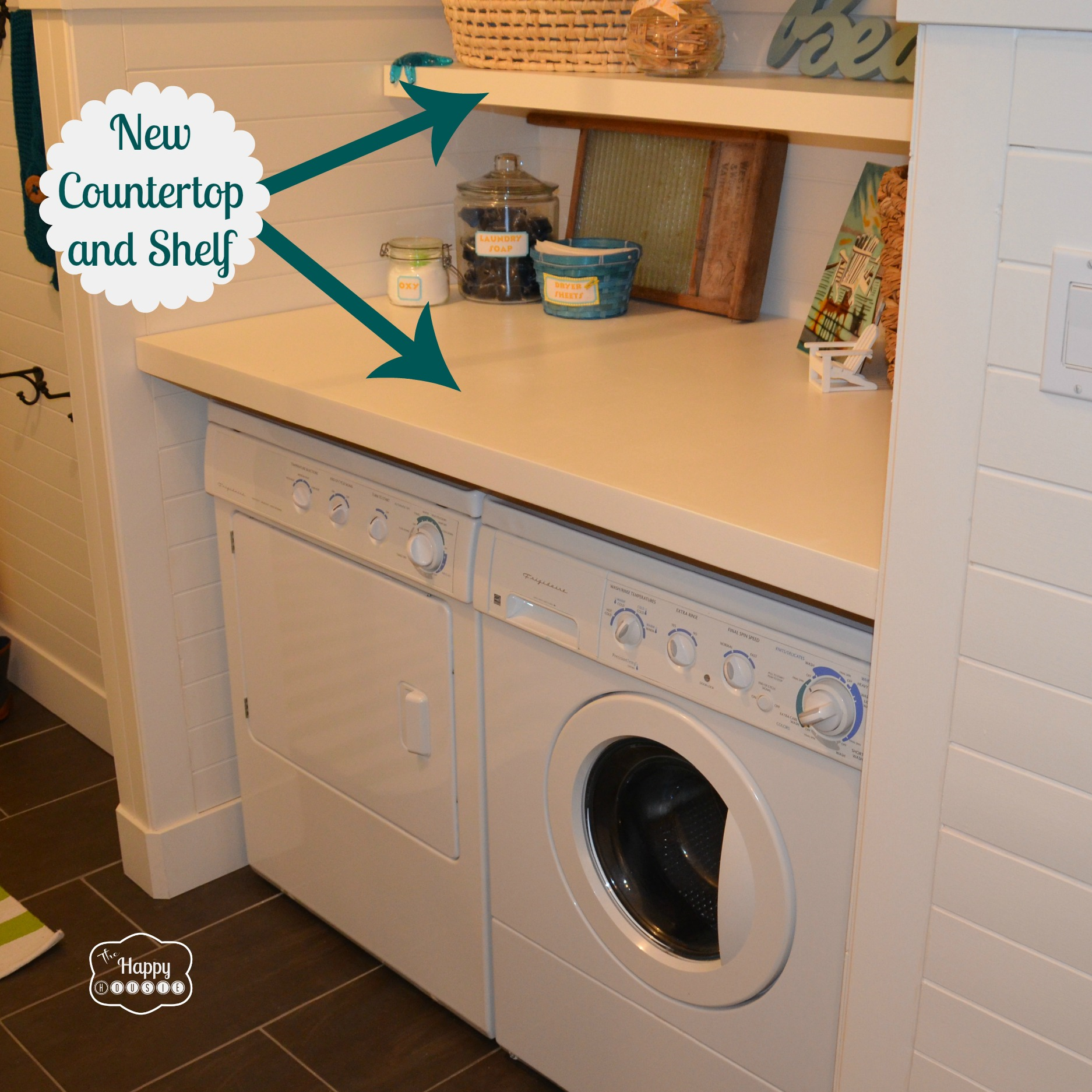 How To Revamp A Laundry Room Mud Room On A Budget The Happy Housie