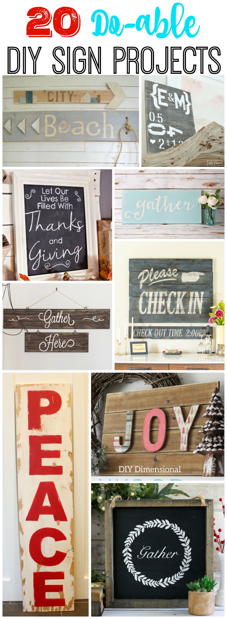 20 Do able DIY Sign Projects