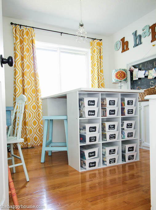 Colourful Cheery Craft Room Tour at thehappyhousie.com-22