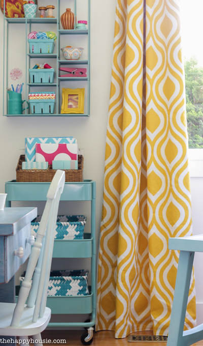 Colourful Cheery Craft Room Tour at thehappyhousie.com-7