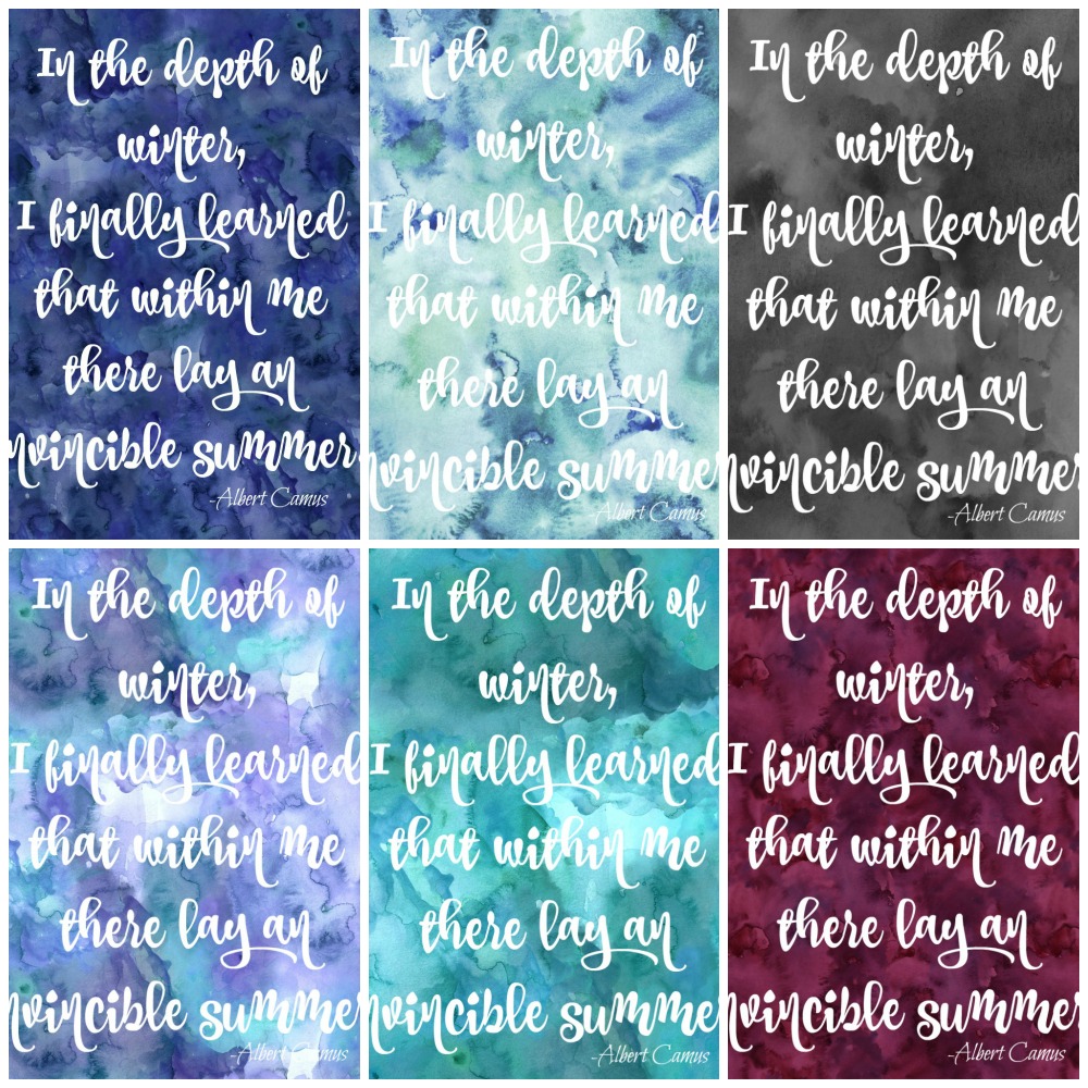 Free Printable Winter Watercolour Quote Signs at thehappyhousie