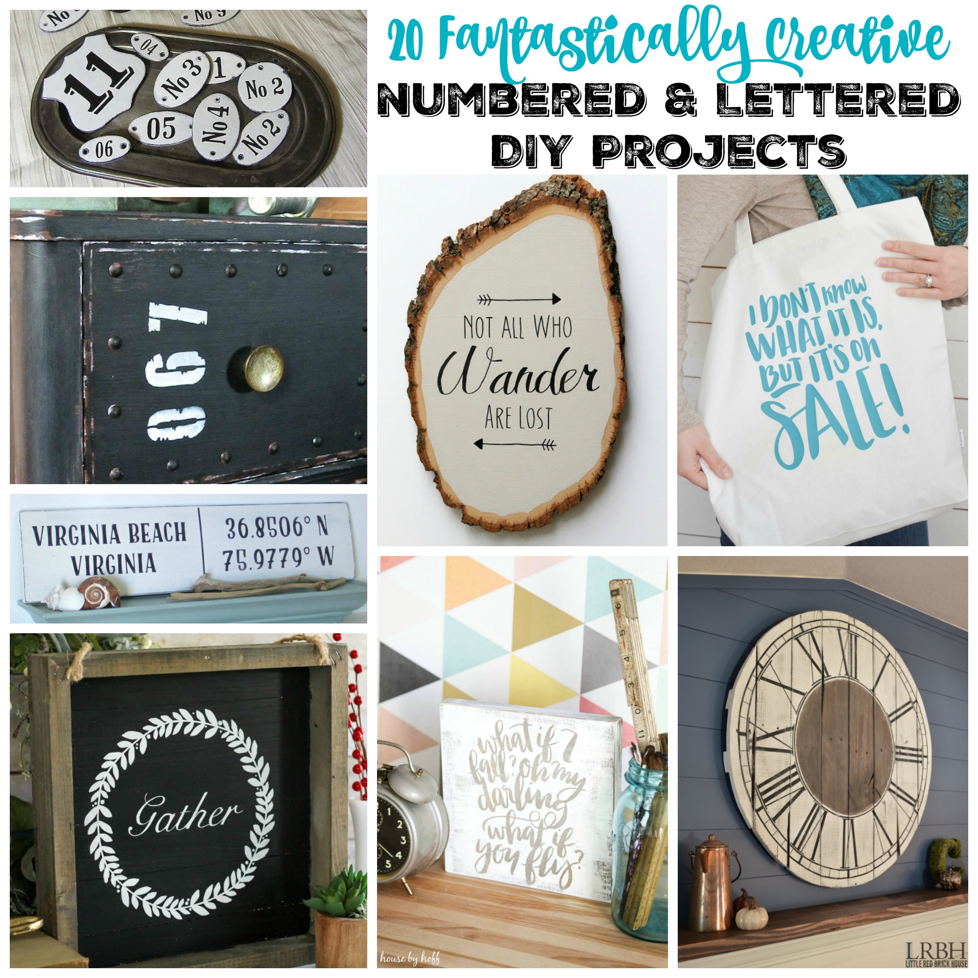 20 Fantastically Creative Numbered and Lettered DIY Projects