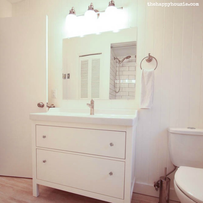 An Ikea Hemnes Vanity, Bathroom Vanity Using Ikea Cabinets
