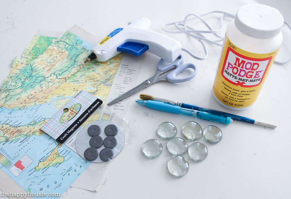 Quick & Easy DIY Map Magnets