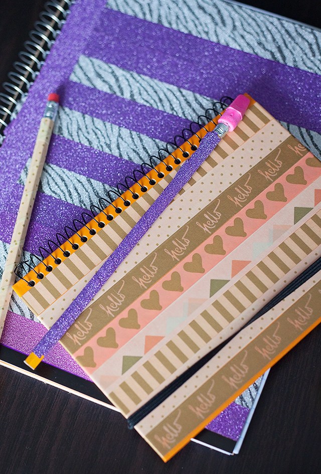 Featured at Work it Wednesday August 24 DIY-Washi-Tape-Notebook-8