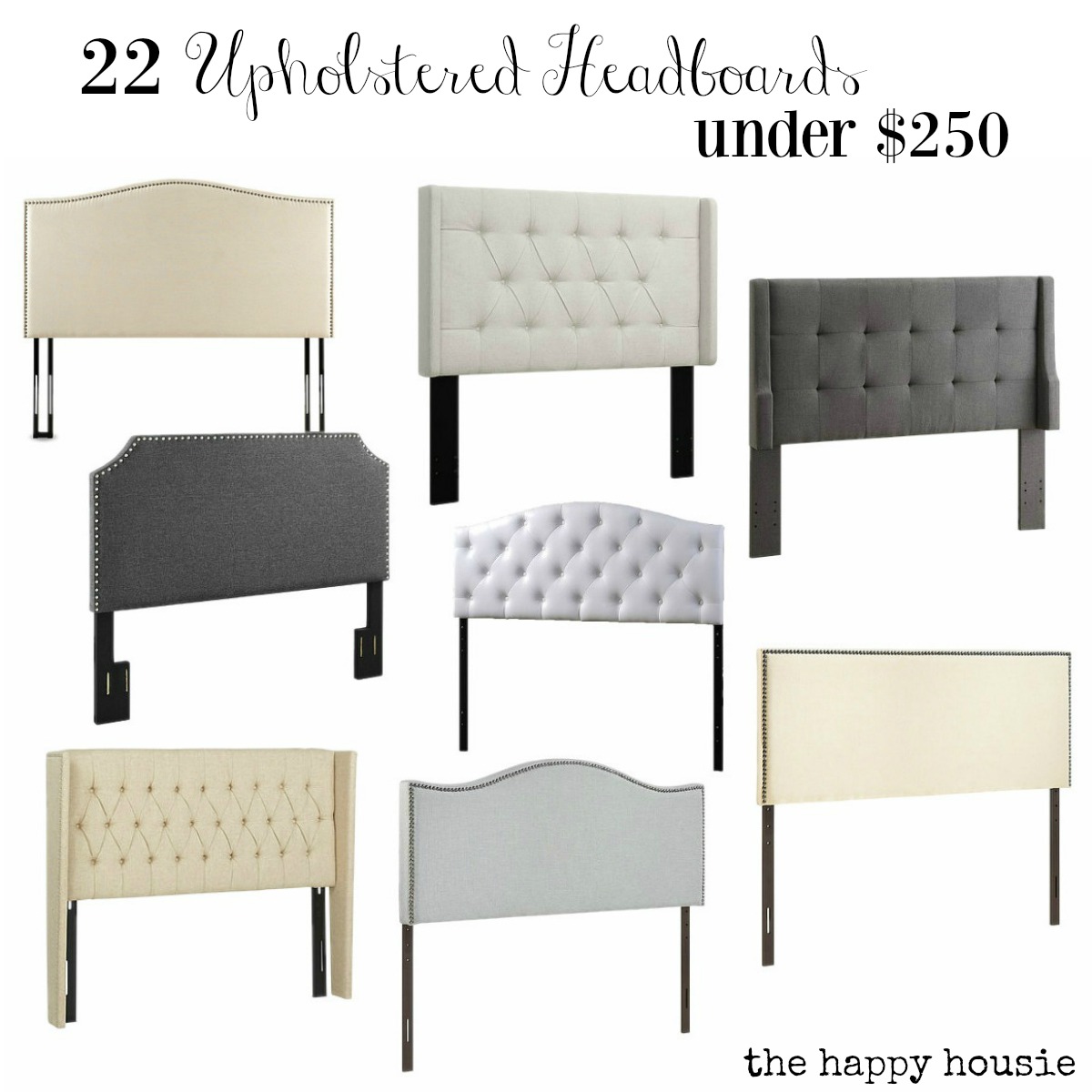 Friday's Finds: Upholstered Headboards Under $250 | The Happy Housie