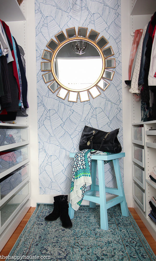 Small Walk-in Closet Makeover Reveal {with Ikea Pax ...