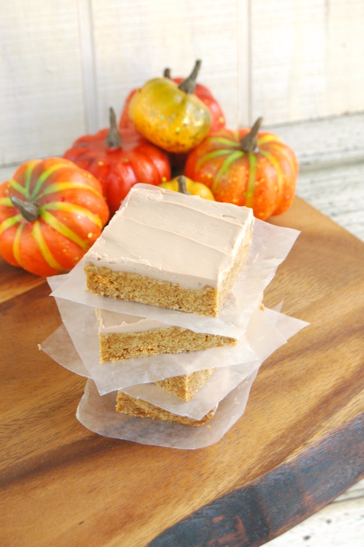 pumpkin-spice-bars-with-maple-bourbon-frosting