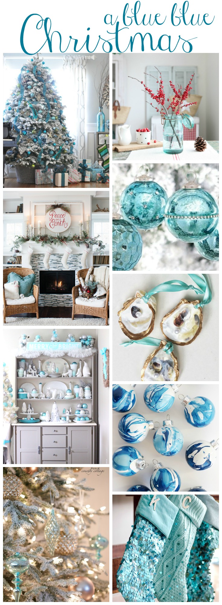 A Blue  Blue  Christmas  Style Series The Happy Housie