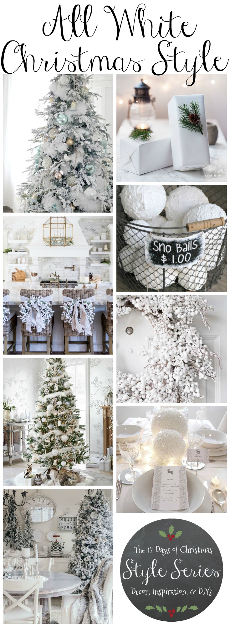 All White Christmas Style Series The Happy Housie