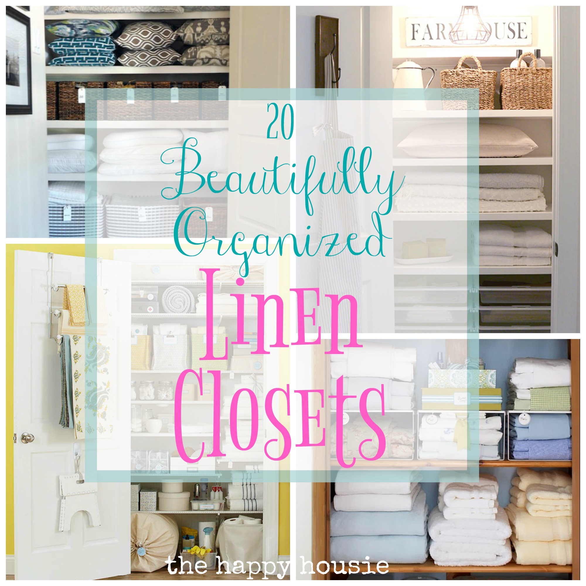 20 Beautifully Organized Linen Closets The Happy Housie,Modern Front Door Wreath Ideas