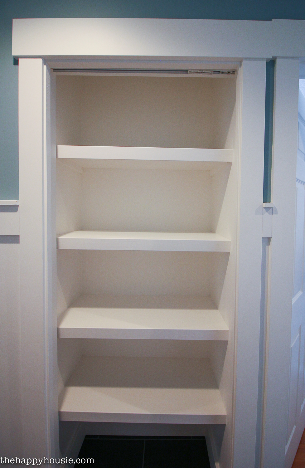 How To Replace Wire Shelves With Diy, White Wood Closet Shelving