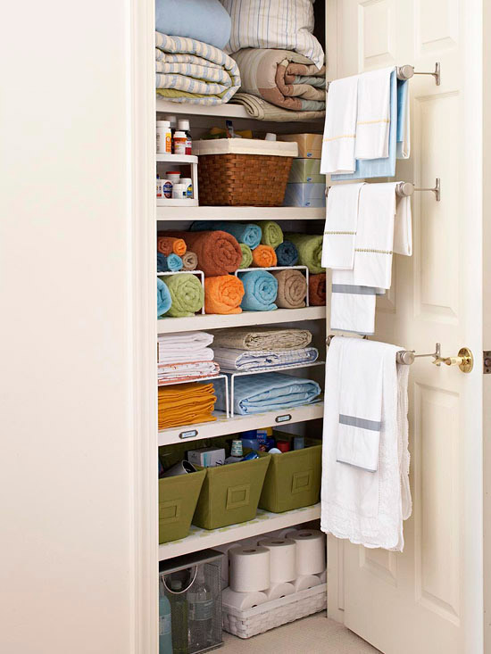 Towel Storage Linen Closet 54 Off Ingeniovirtual Com - How To Organize Your Bathroom Linen Closet