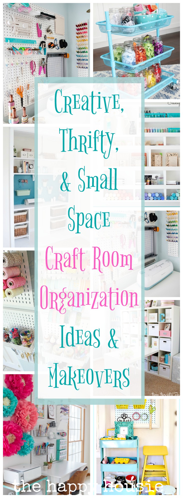 Creative, Thrifty, & Small Space Craft Room Organization ...