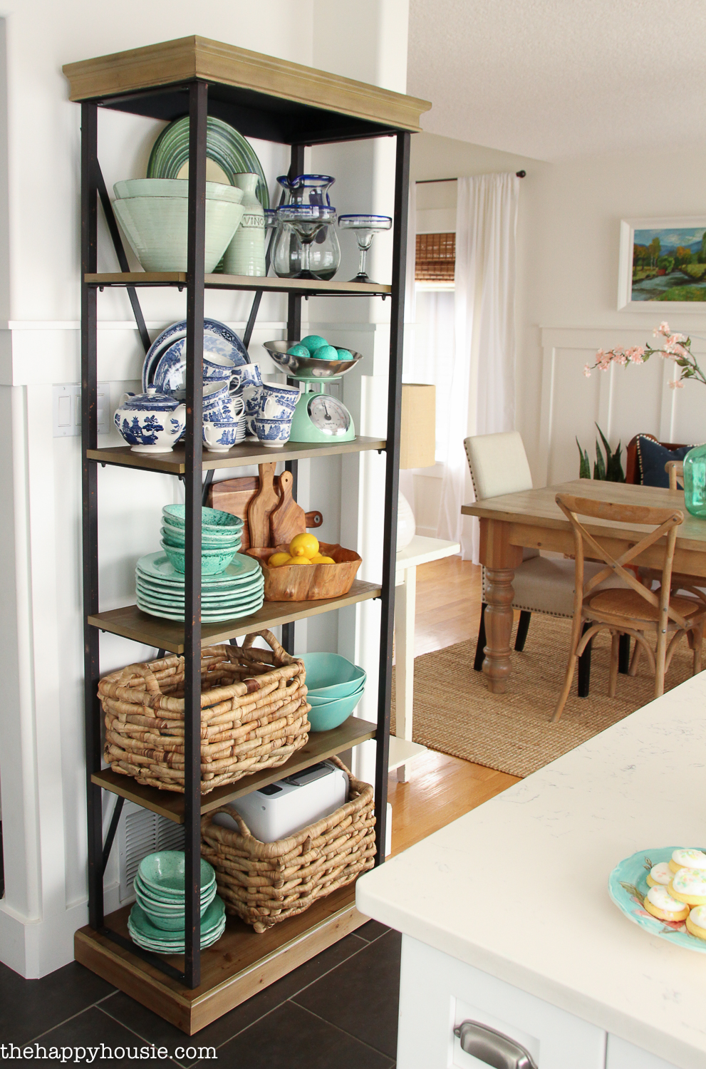 Using an Etagere Shelf for Kitchen Storage &amp; Display | The ...