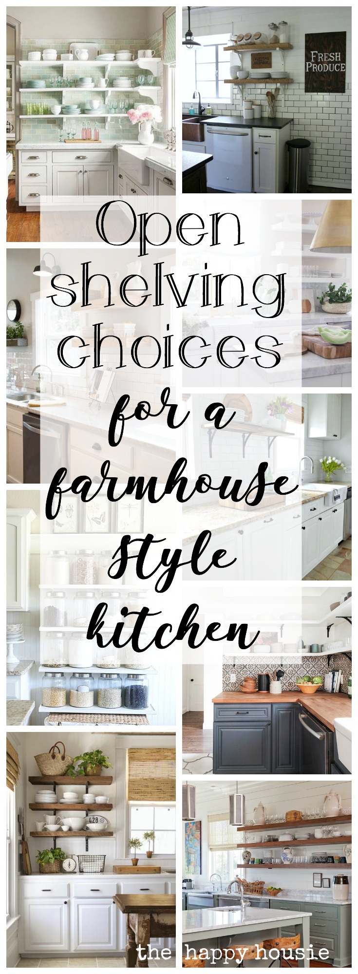 Farmhouse Kitchen Open Shelving Choices, Country Kitchen Wall Shelves