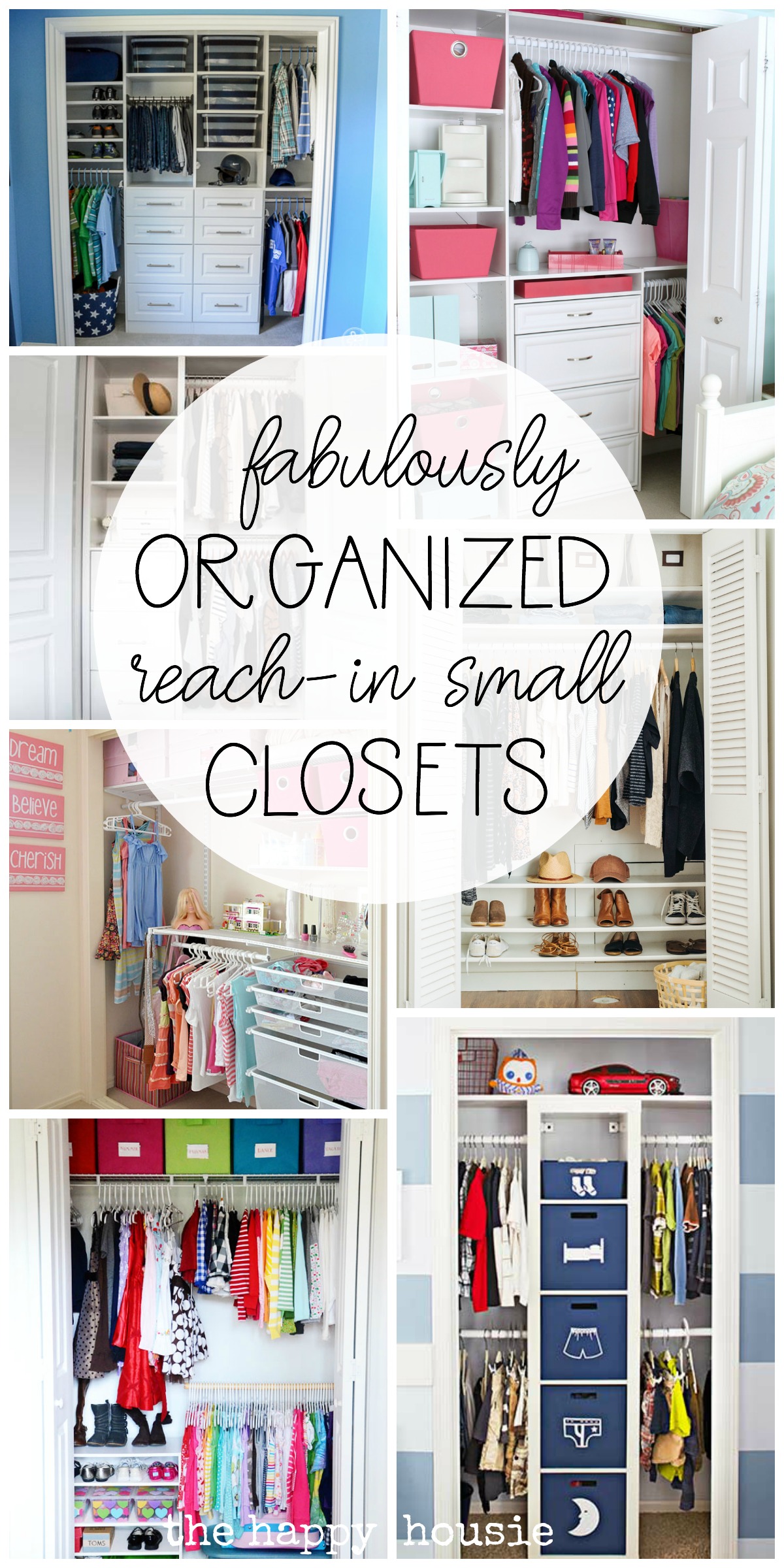 small reach-in closet organization ideas | the happy housie