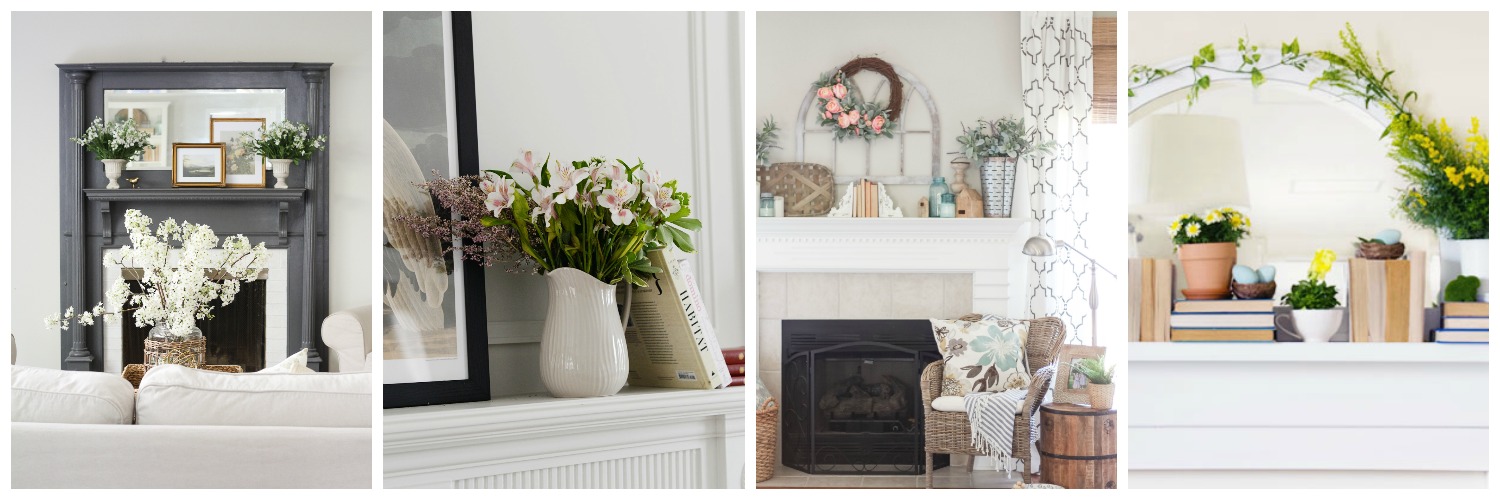 Learn how to decorate your home for Spring! See 25 Stunning Mantel Decorating ideas in this inspirational home decor blog tour.