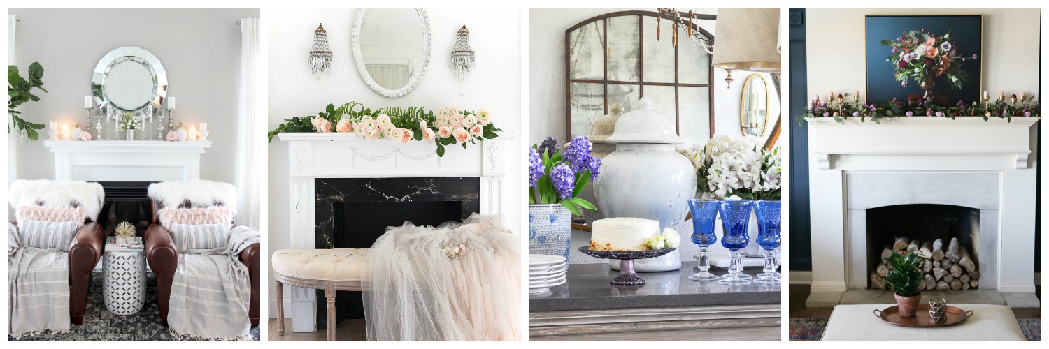 Learn how to decorate your home for Spring! See 25 Stunning Mantel Decorating ideas in this inspirational home decor blog tour.