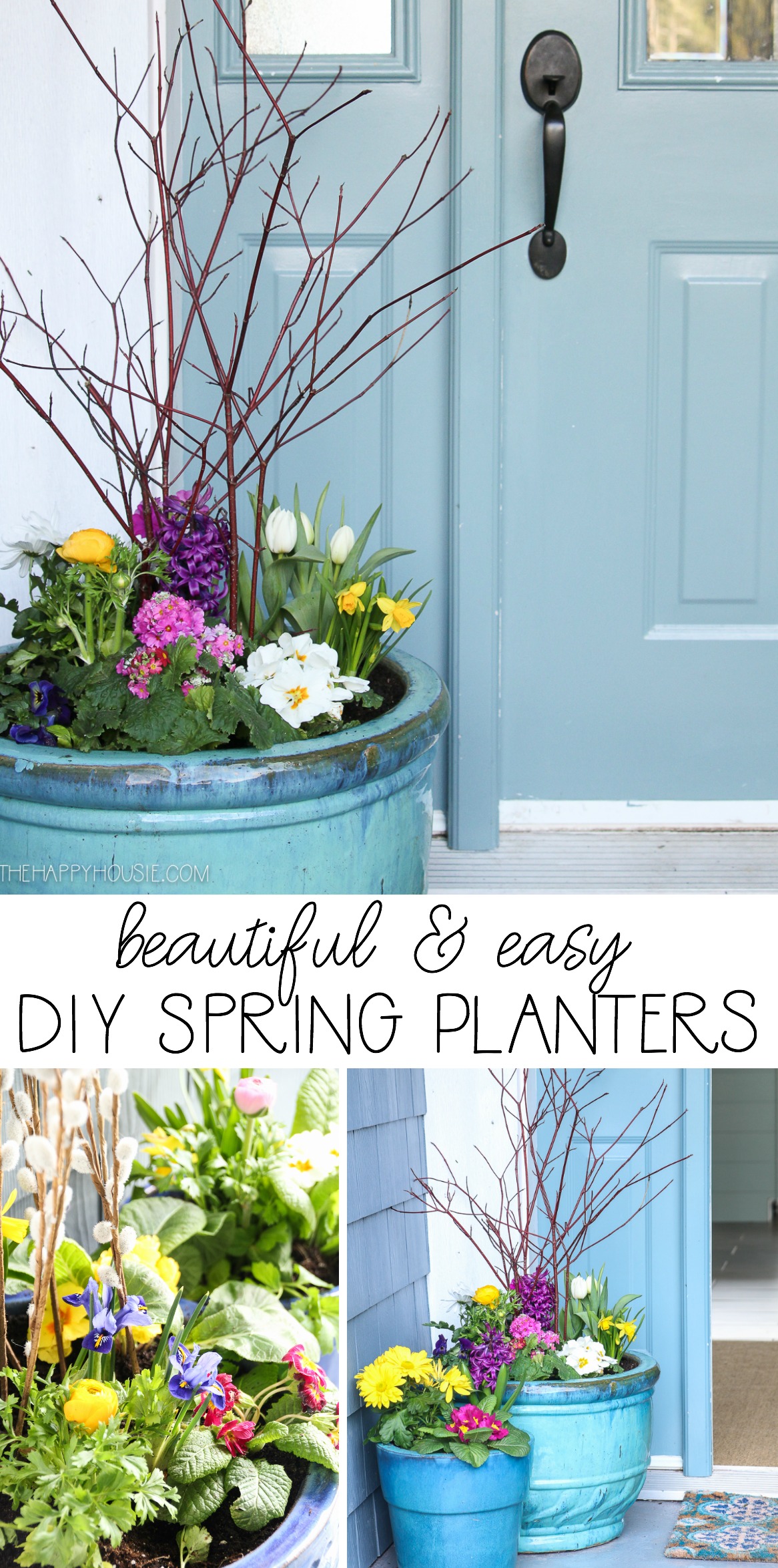 Beautiful Diy Spring Planters Styling Our Spring Porch The