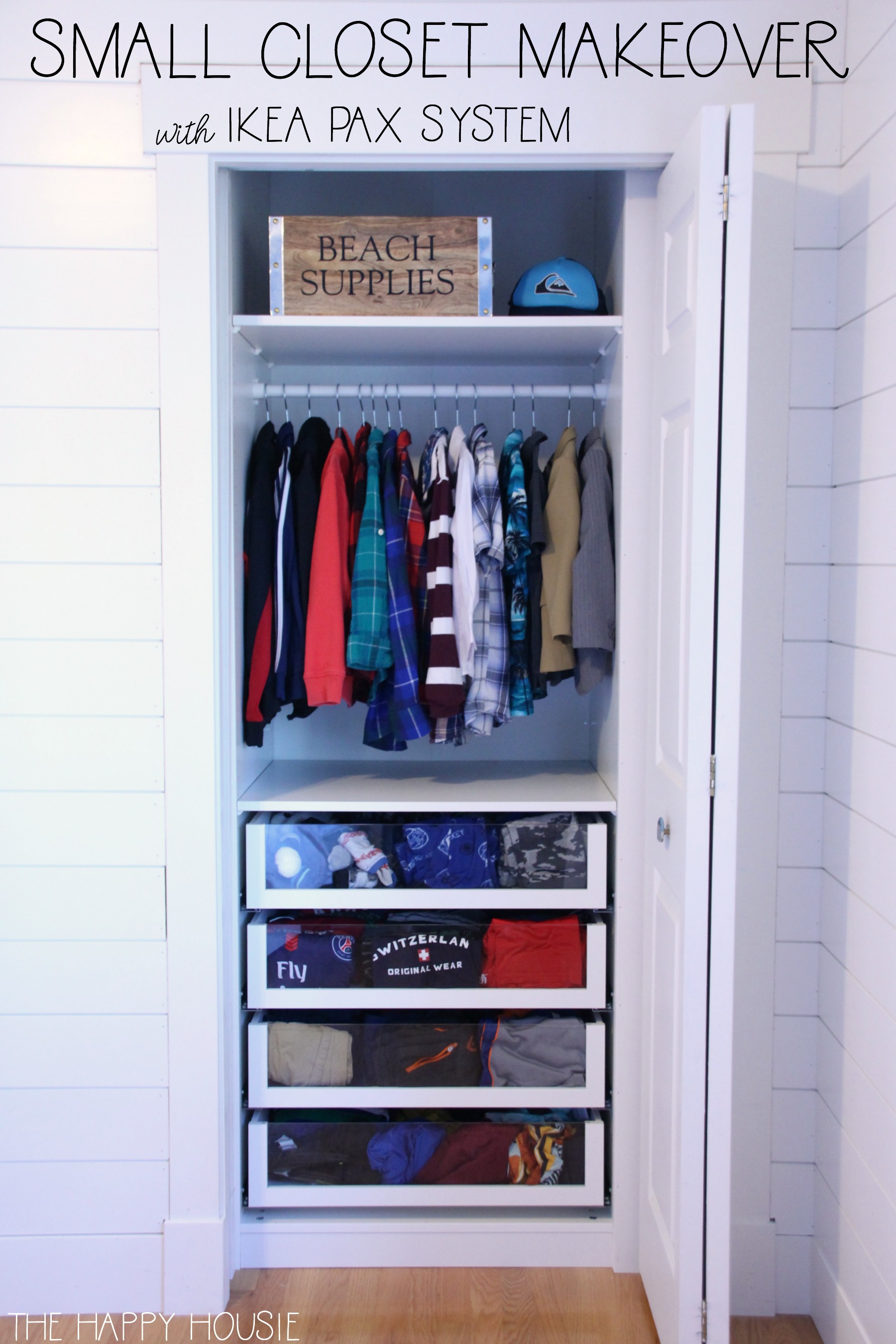 Small Reach-in Closet Makeover with Ikea PAX  The Happy Housie