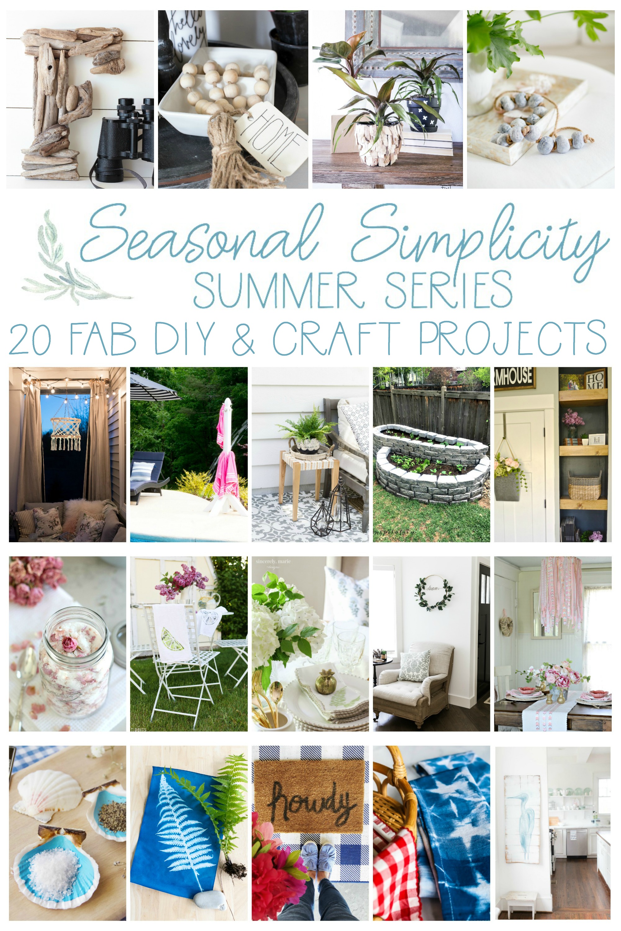 Seasonal simplicity summer series poster.