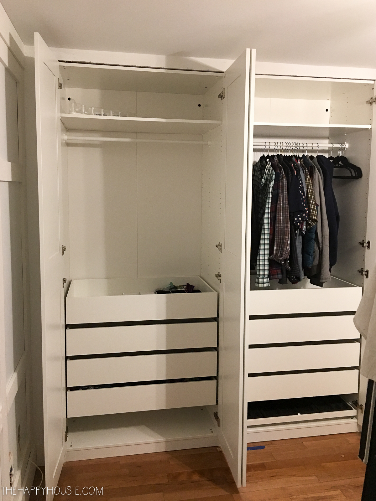 Diy An Organized Closet Big Or Small With The Ikea Pax Wardrobe System The Happy Housie
