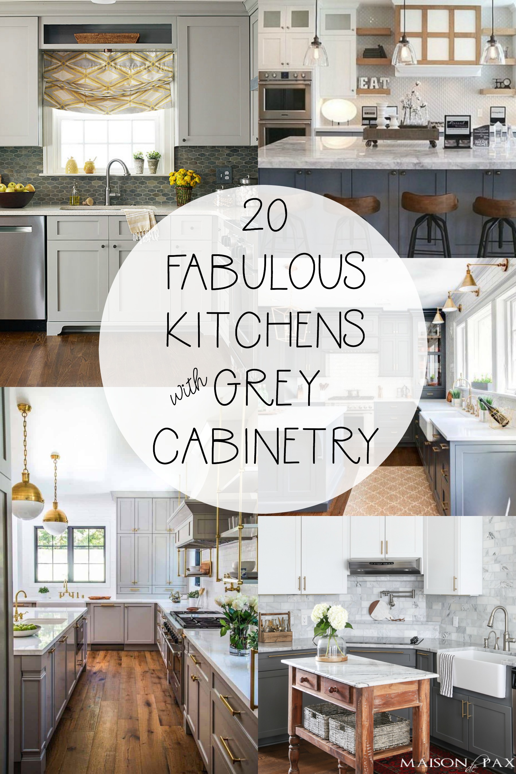 20 Fabulous Kitchens Featuring Grey Kitchen Cabinets The Happy Housie
