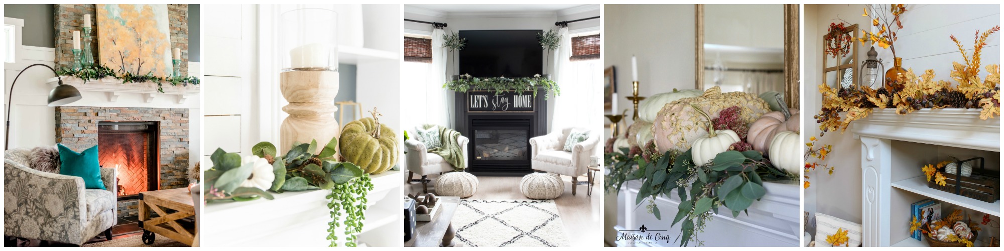 Blogger mantels for fall tour.