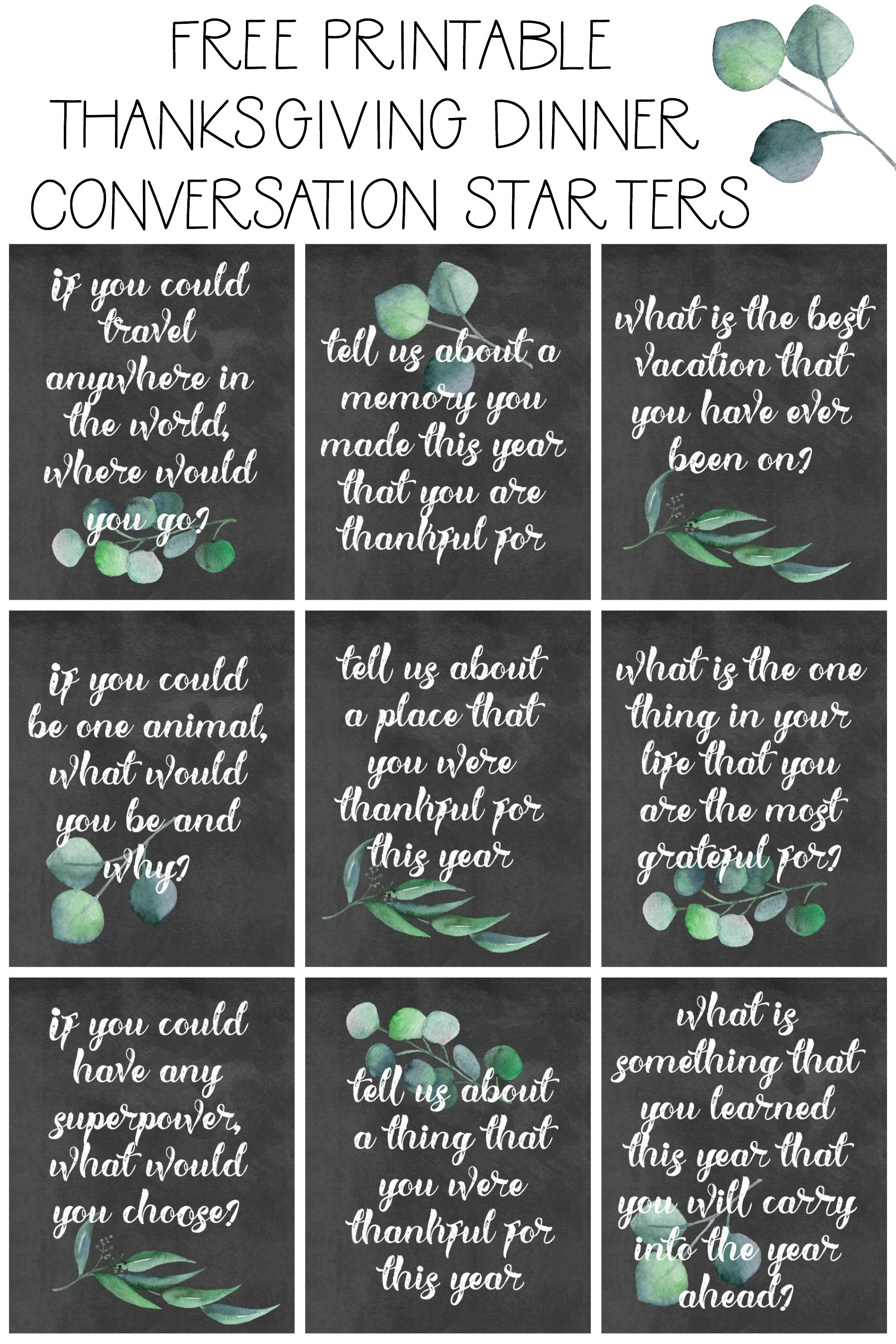 Thanksgiving Table Decor Ideas With Free Printable Thanksgiving Conversation Starters The Happy Housie