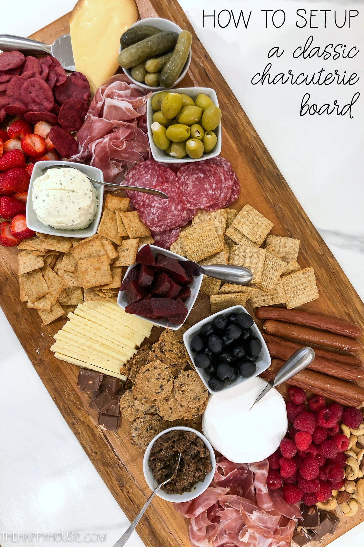 How to Setup a Classic Charcuterie Board  The Happy Housie
