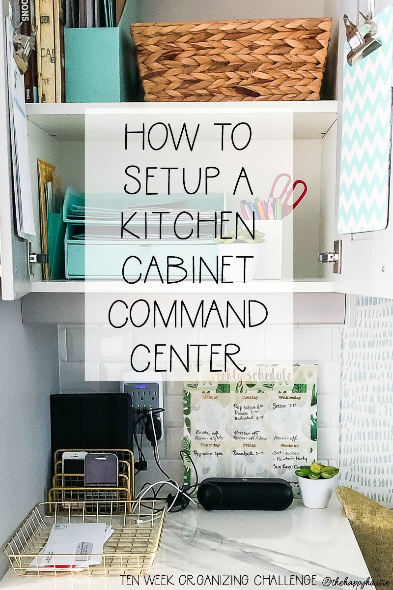 How To Setup A Command Center In A Kitchen Cabinet The Happy Housie