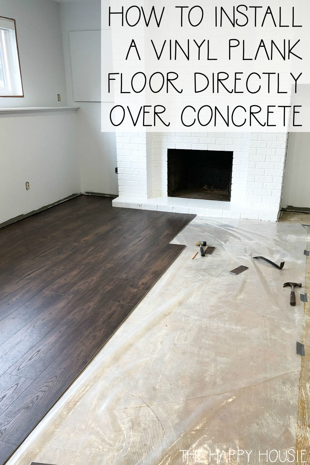 Install Vinyl Plank Over Concrete, Can You Put Vinyl Flooring Directly On Concrete