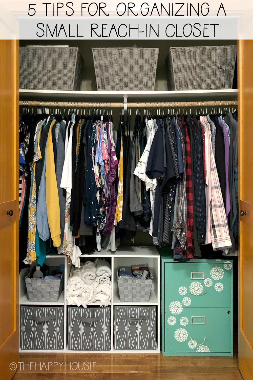 How To Organize A Small Reach In Closet, Organising Closet Shelves