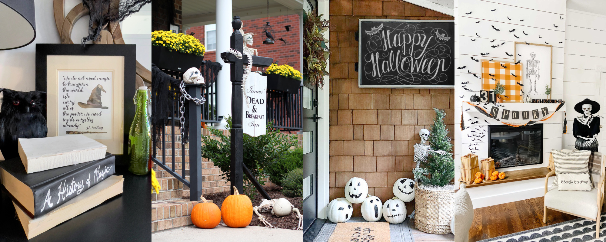 Halloween Mantel Decor - Life is a Party